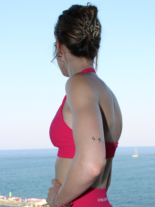 Luma Halter Bra Rosa Pink