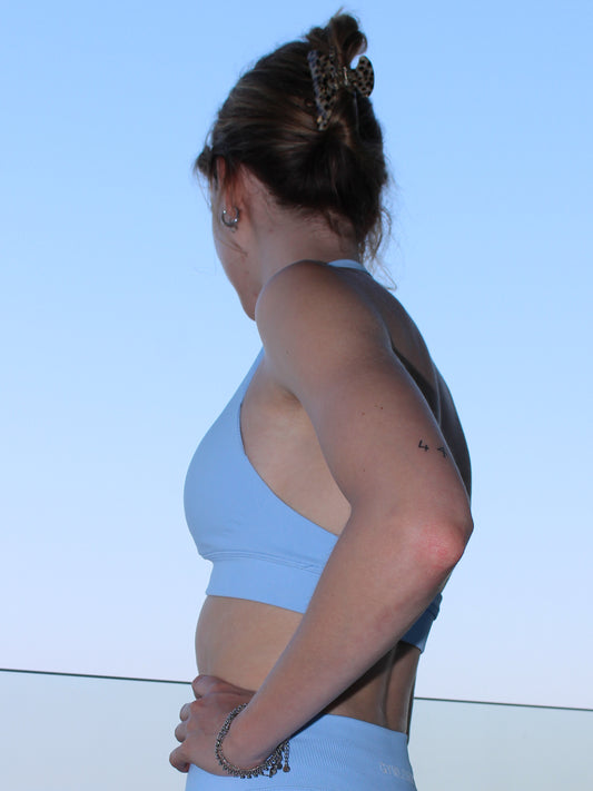 Luma Halter Bra Sky Blue
