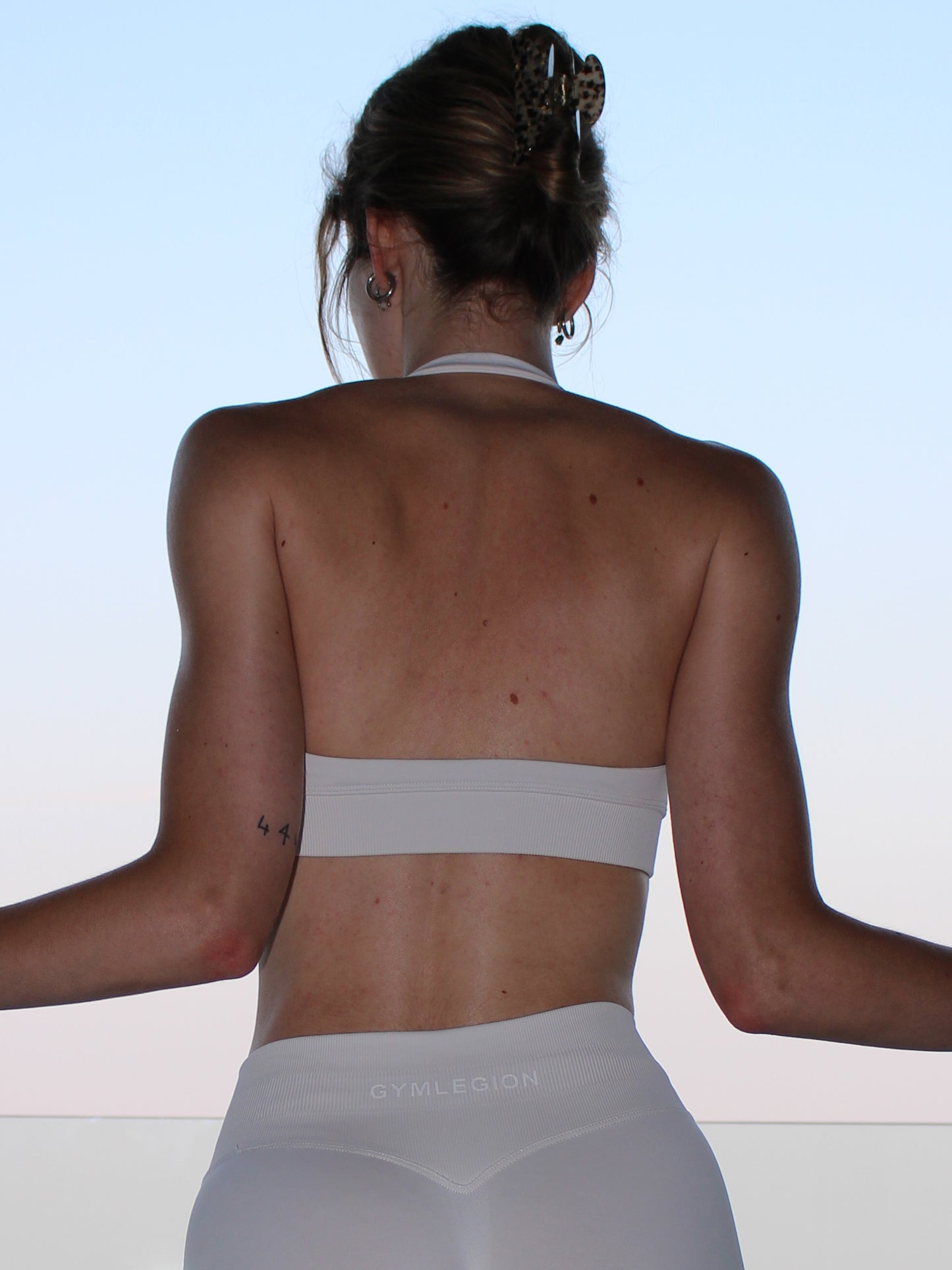 Luma Halter Bra Feather Beige
