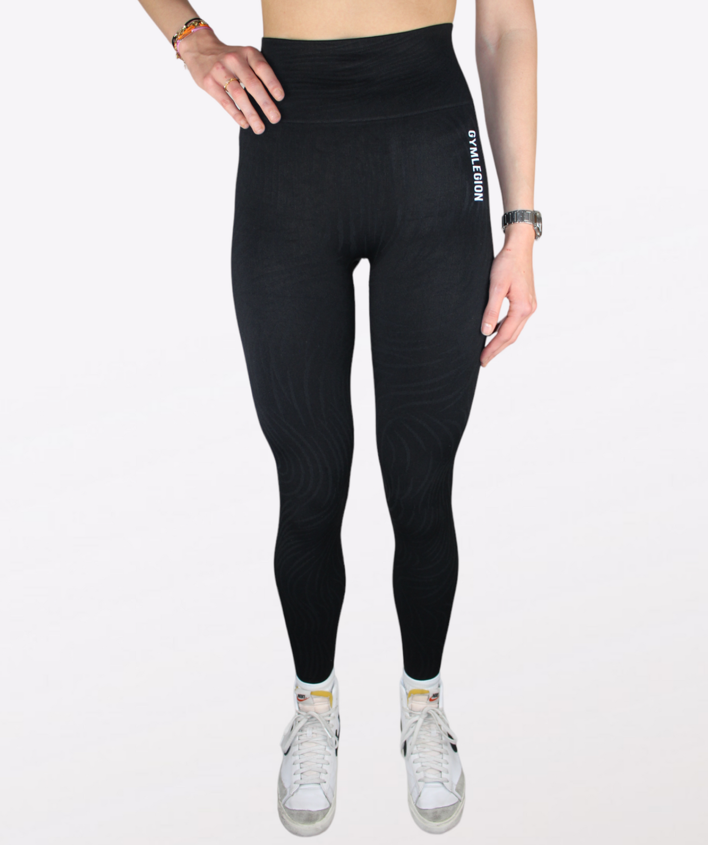 Zebra legging Zwart