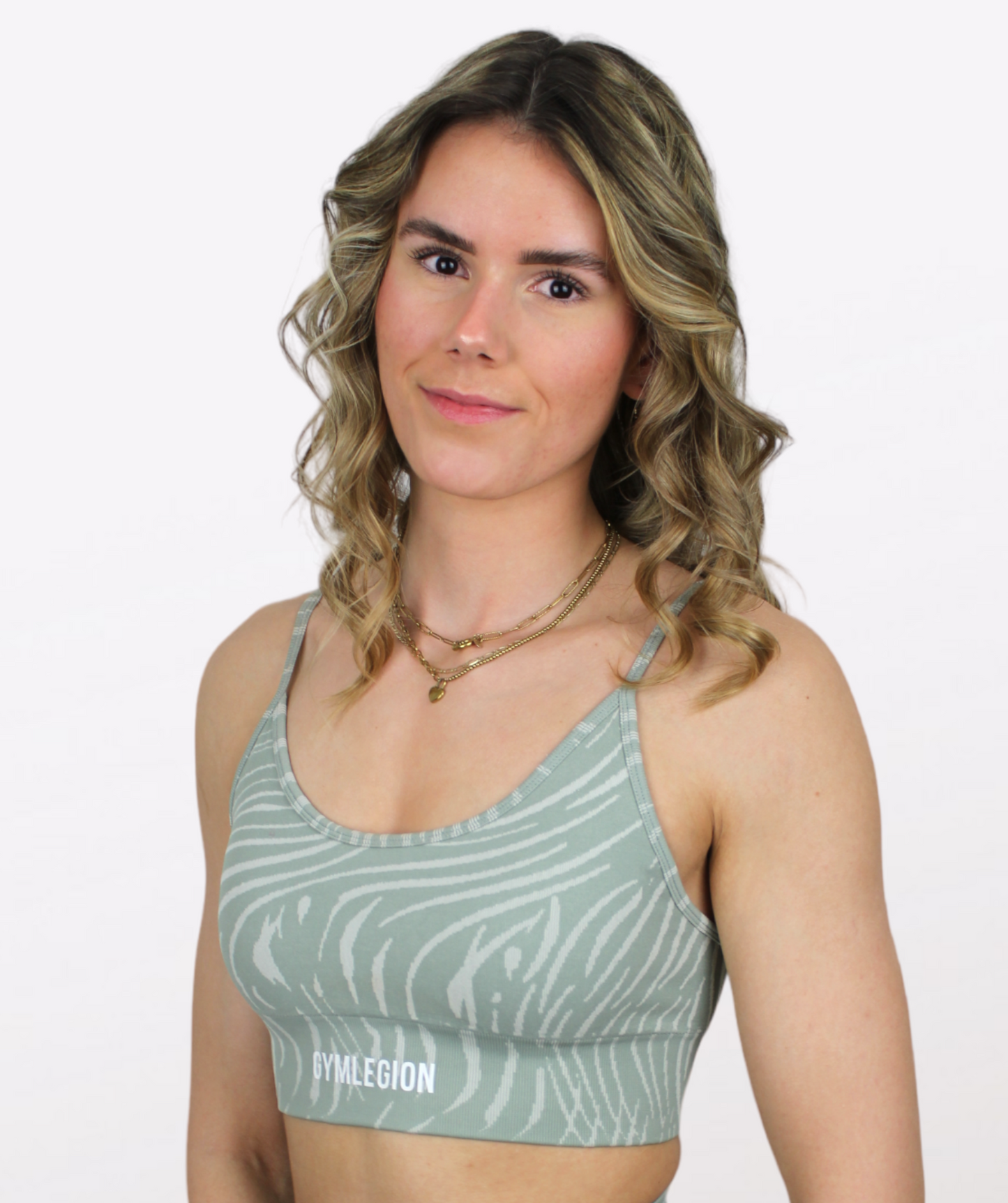 Zebra Sports Bra Nature Green
