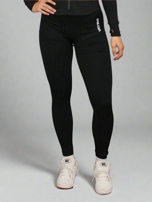 Zebra legging Zwart