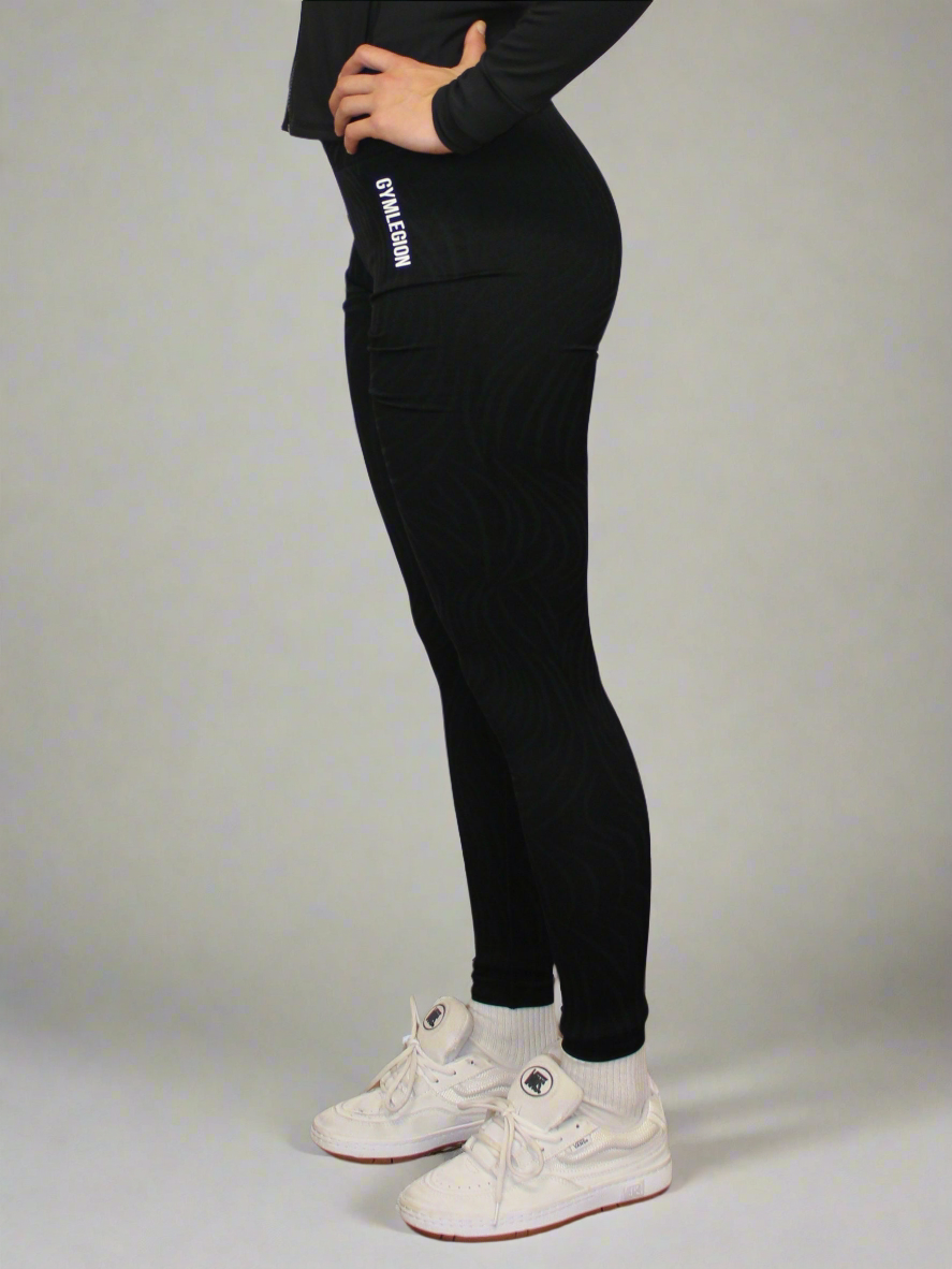 Zebra legging Zwart