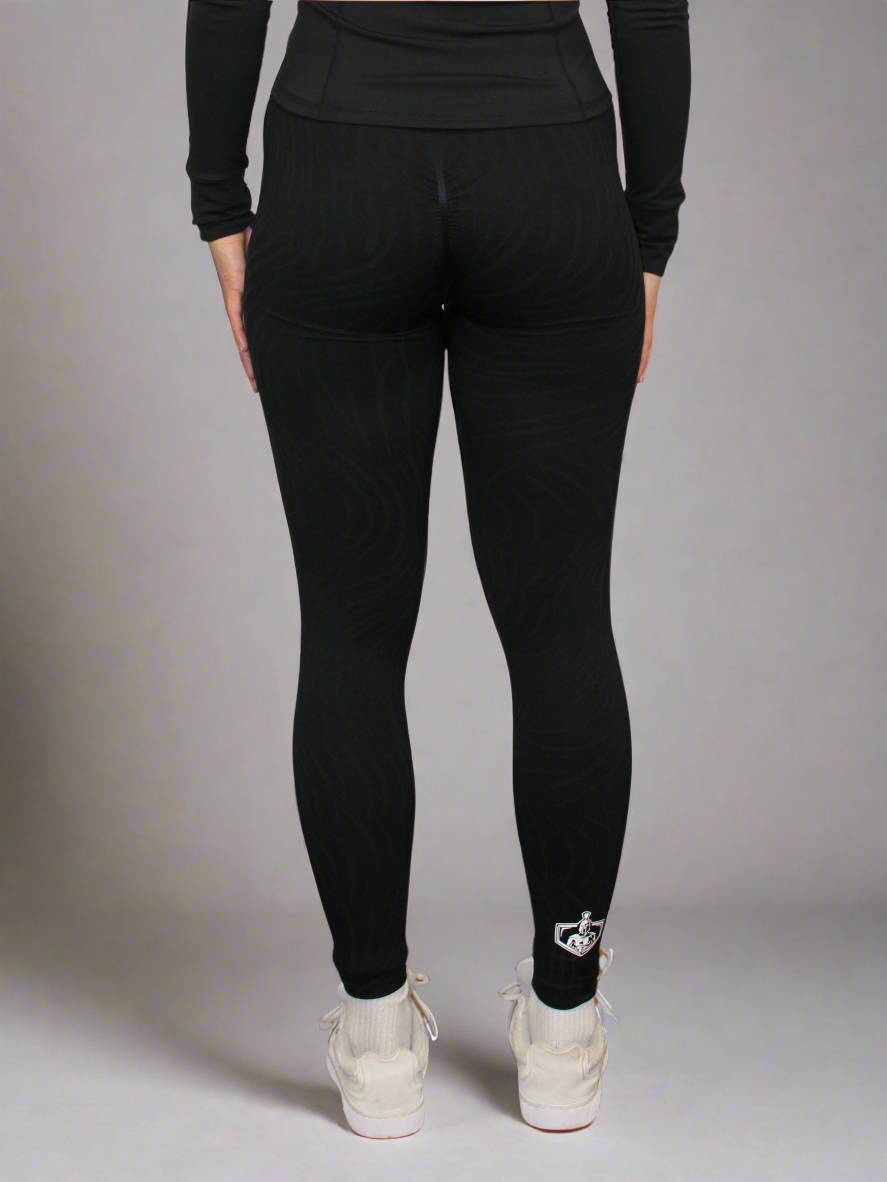 Zebra legging Zwart