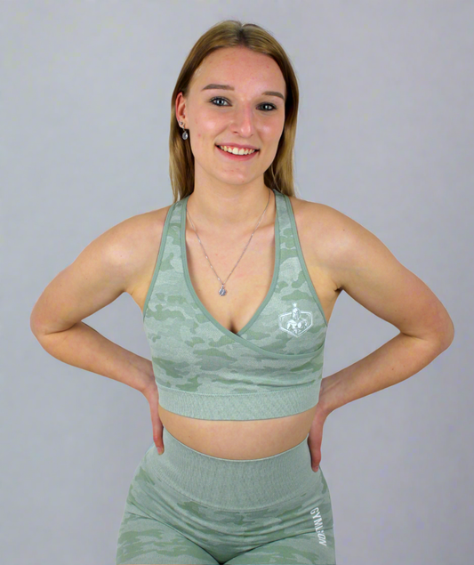 Wolters Camo Sports Bra - Green
