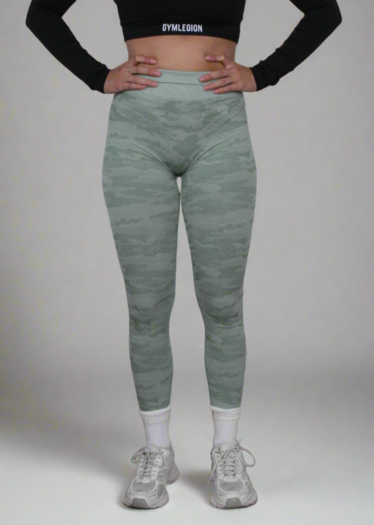 Camo Legging Groen
