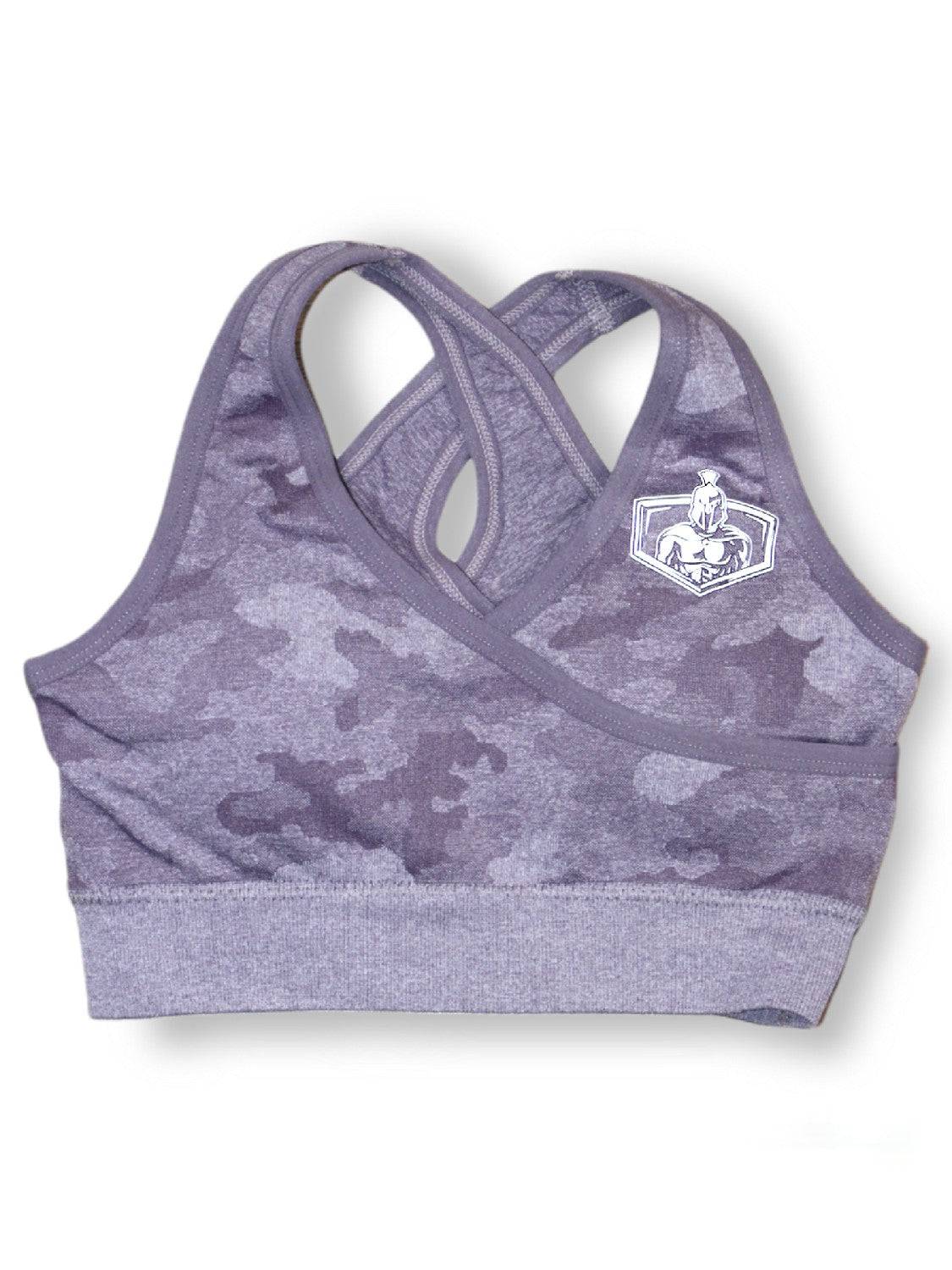 Camo Sports Bra Paars