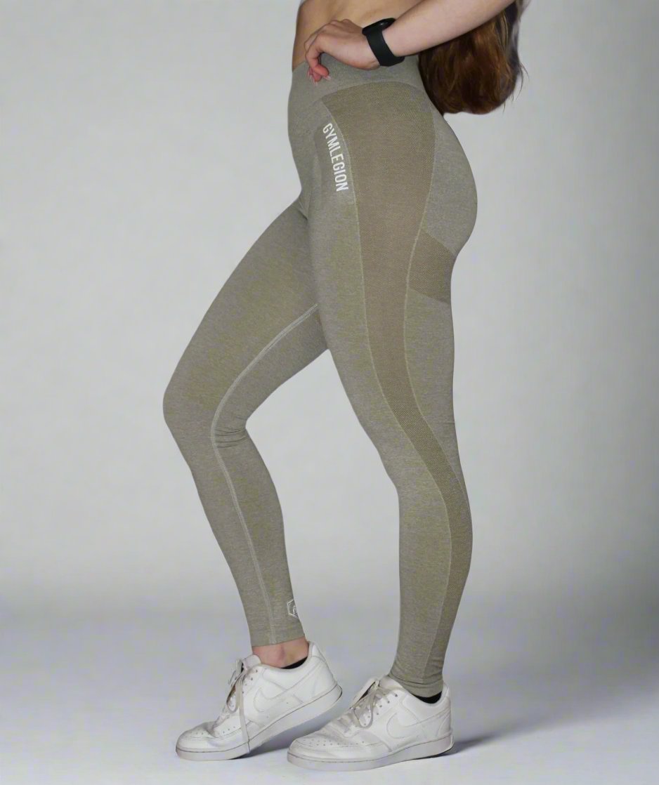 Flex High Waisted Legging - Khaki Green