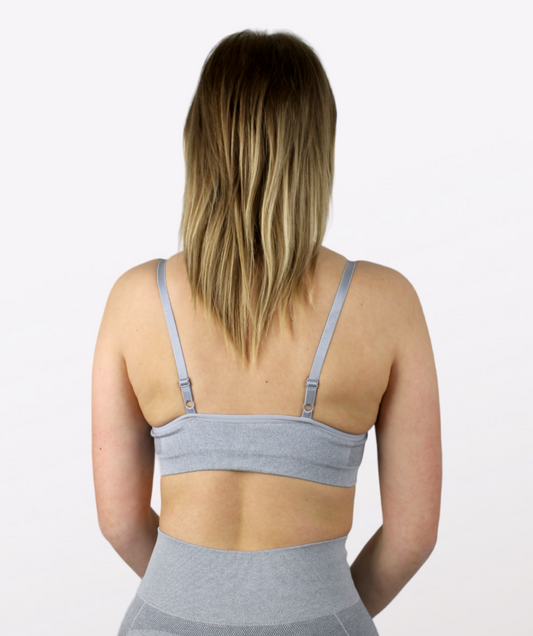 Flex Strappy Sports Bra - Grey