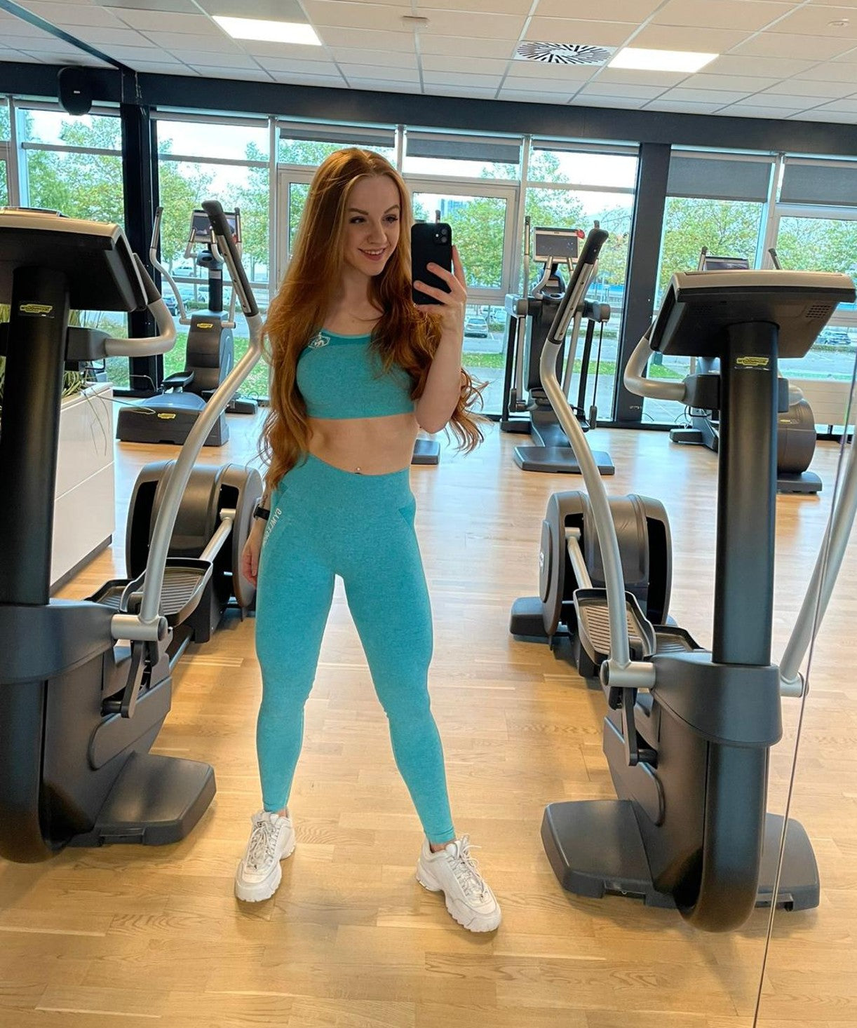 Flex High Waisted Legging Blauw