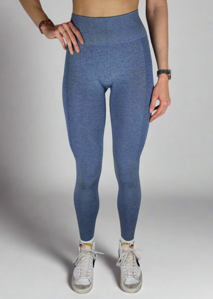 Solid Seamless Legging Blauw