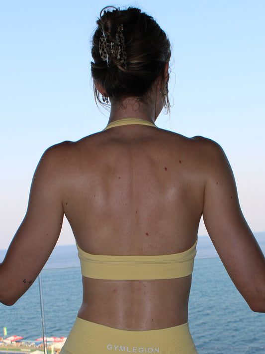 Luma Halter Bra Mellow Yellow