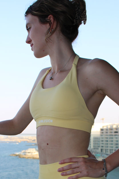 Luma Halter Bra Mellow Yellow