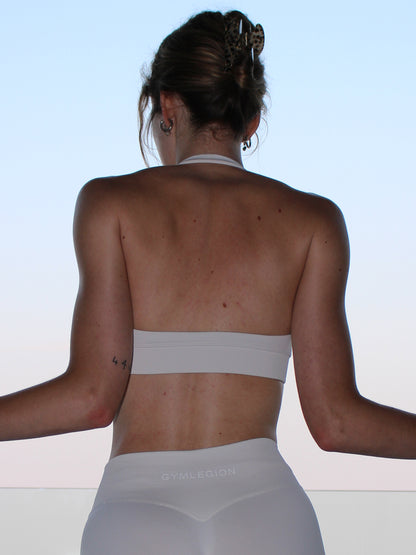 Luma Halter Bra Feather Beige