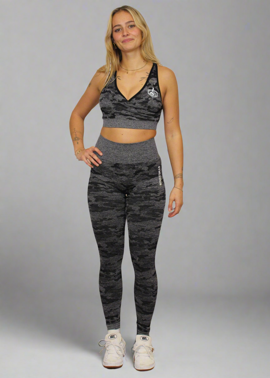 Camo Legging Zwart