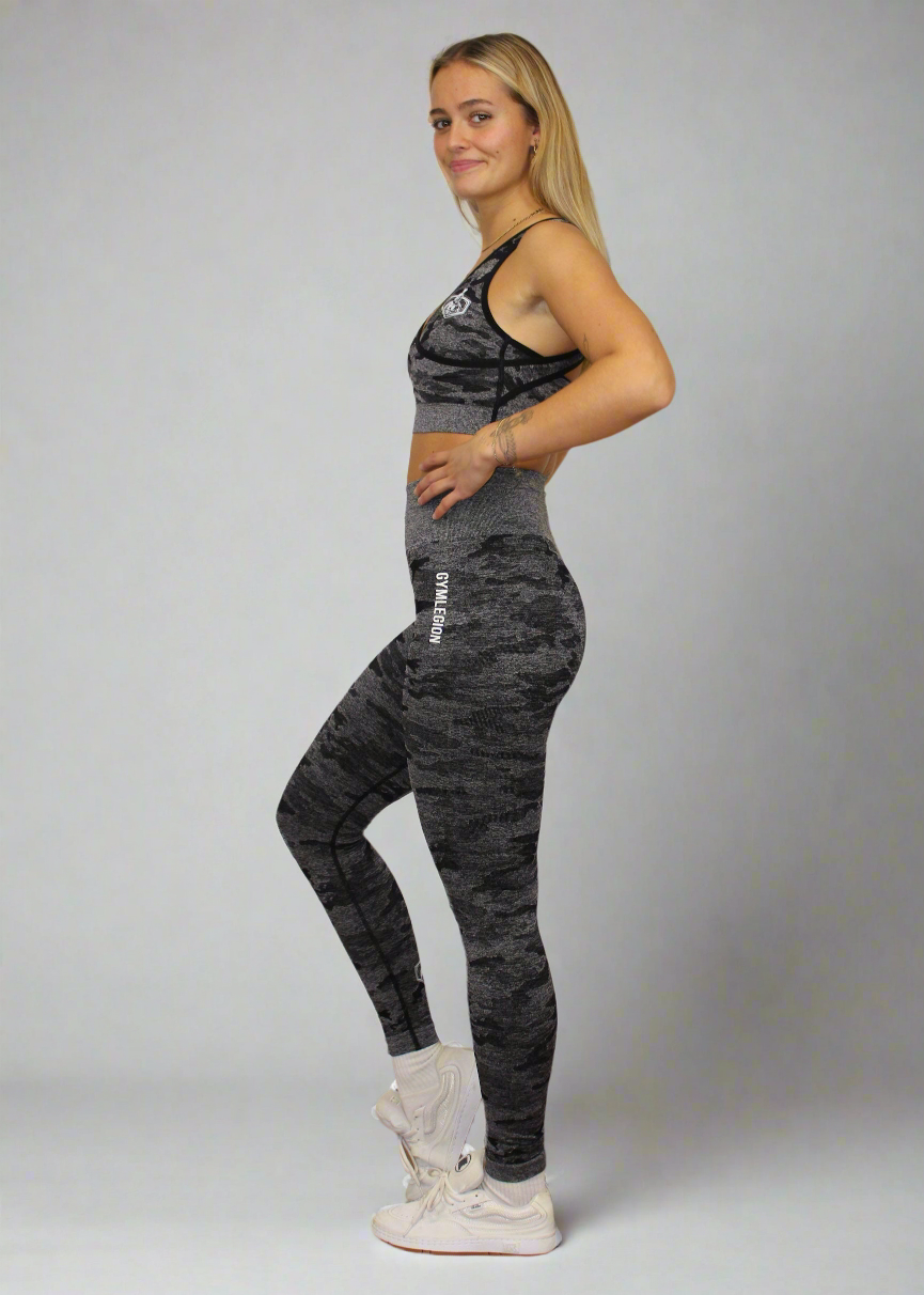 Camo Legging Zwart