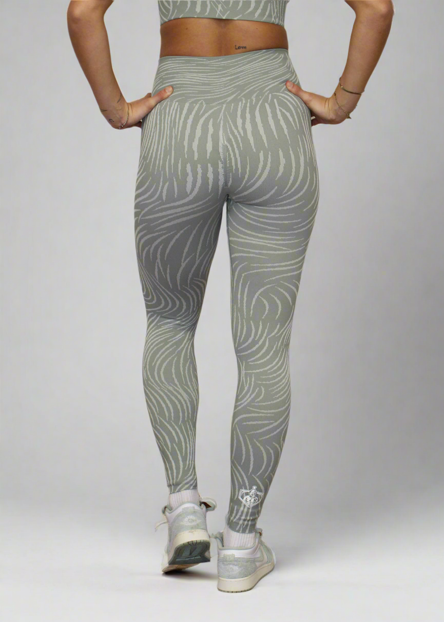 Zebra legging Nature Green