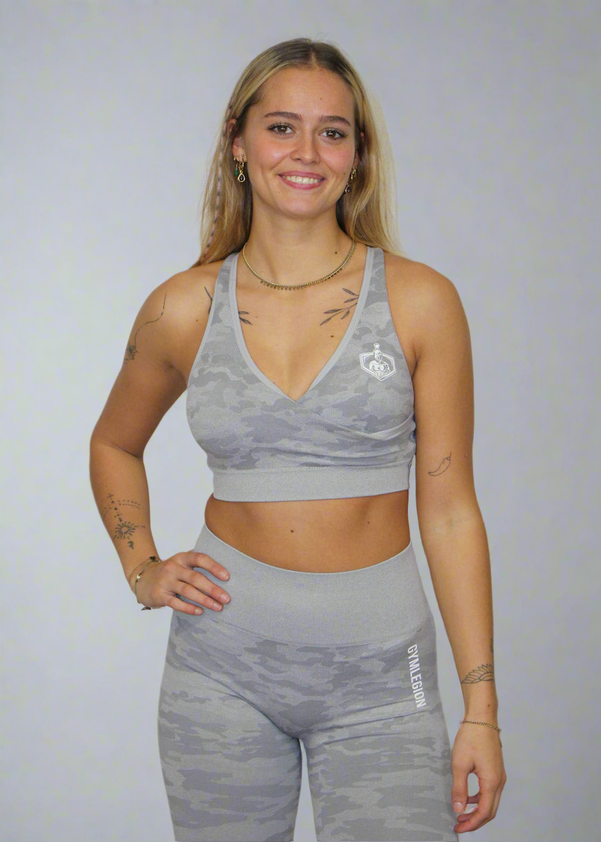 Camo Sports Bra Lavender