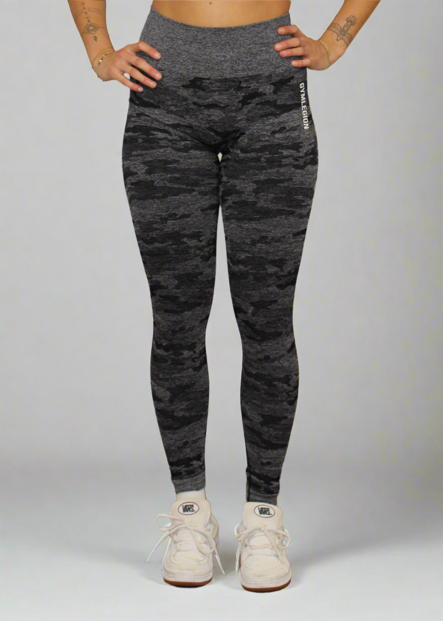 Camo Legging Zwart