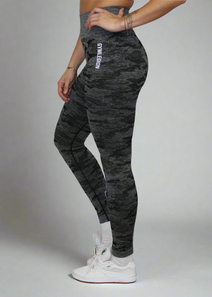 Camo Legging Zwart