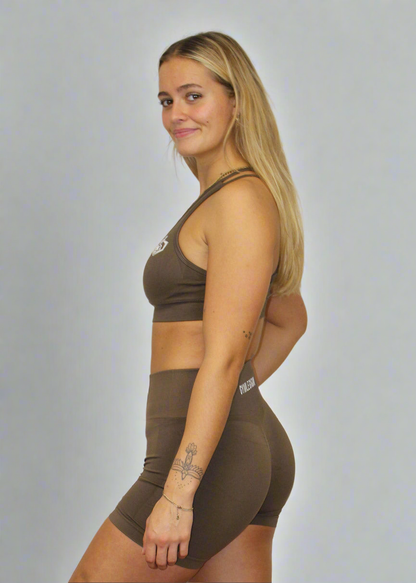 Effortless Sports Bra Archive Brown