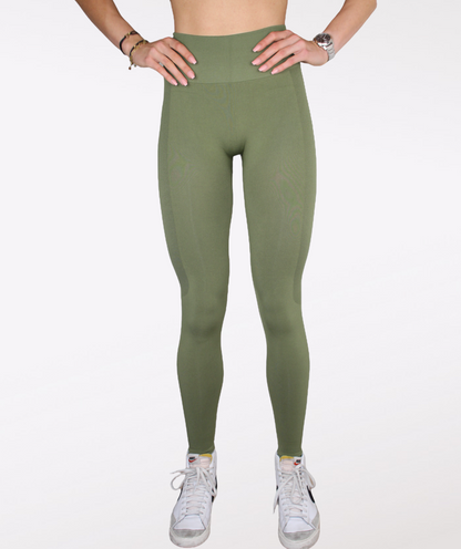 Solid Seamless Legging Forest Green